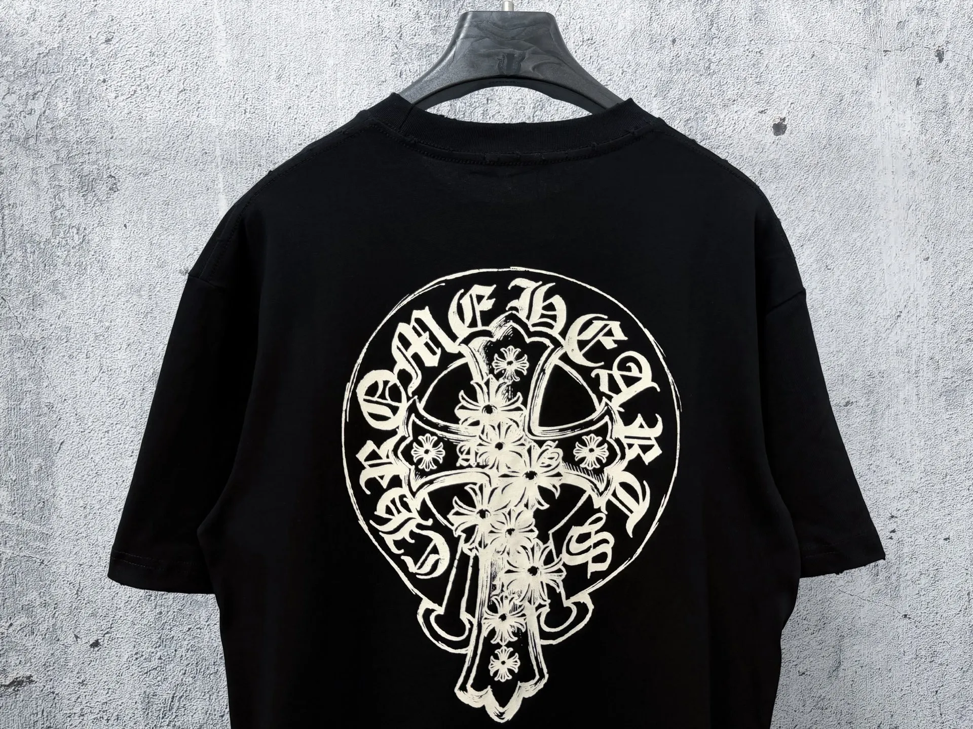 ￼ 【Chrome Hearts】 T ！ Same Style T Versatile : Black White Size：S-XL